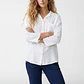 Blusa Rustica Mujer Manga Larga Blanco - Miniatura 1