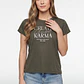 Polera Letras Mujer Verde - Miniatura 1