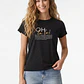 Polera Letras Mujer Negro - Miniatura 1