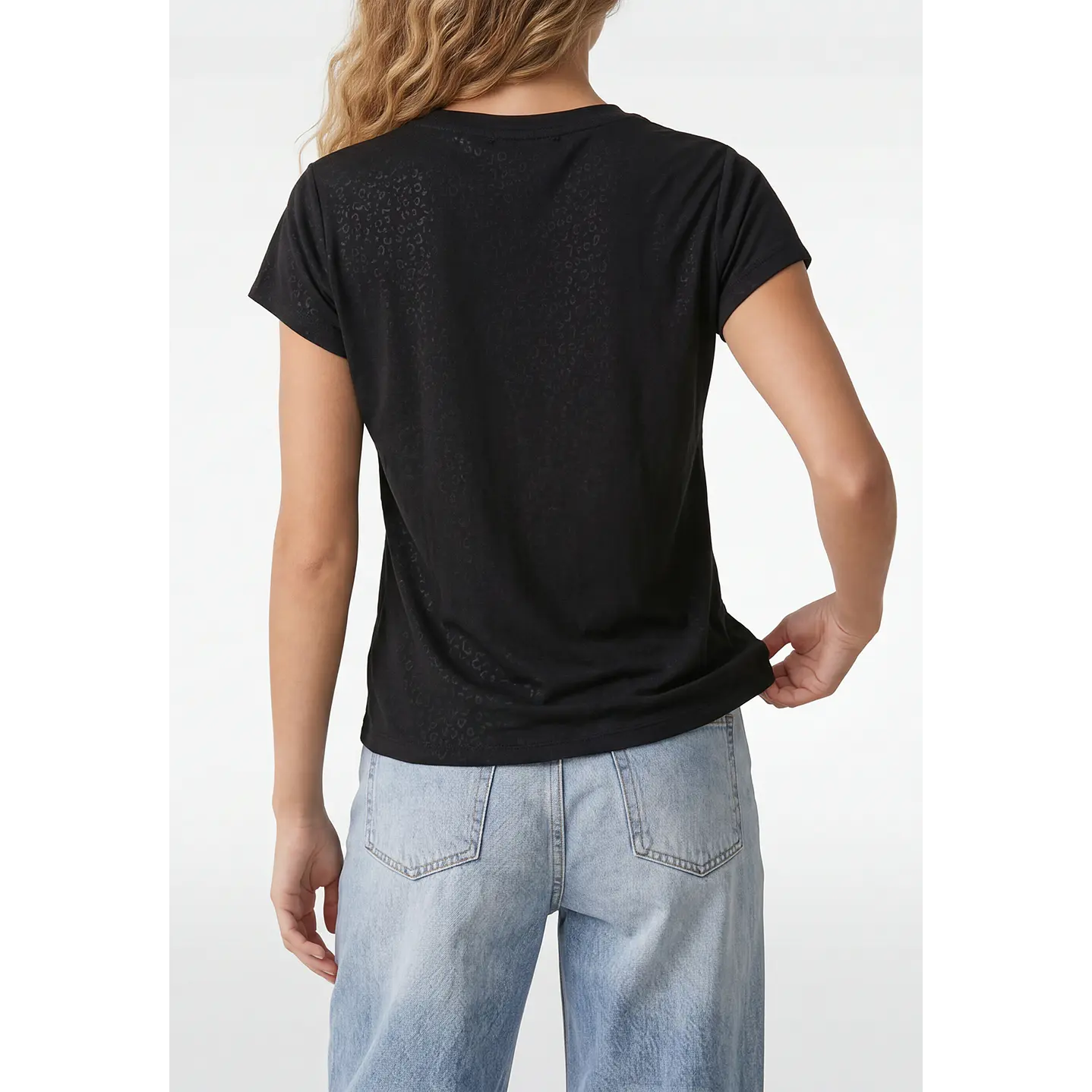 Polera Letras Mujer Negro 3