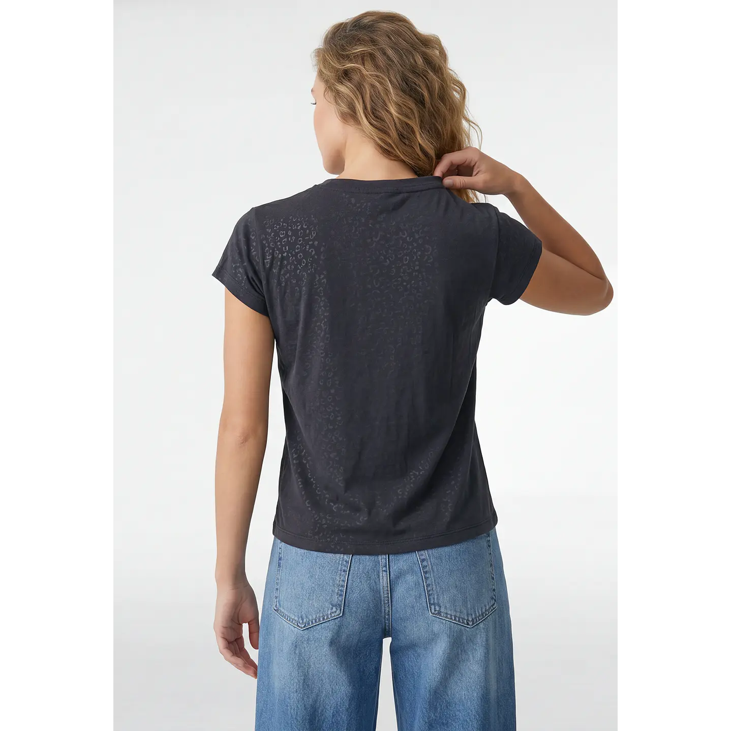 Polera Letras Mujer Gris 3