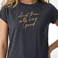Polera Letras Mujer Gris - Miniatura 2