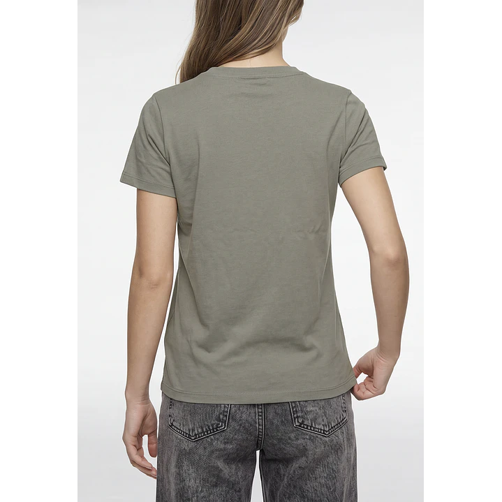 Polera Letras Mujer Verde 3