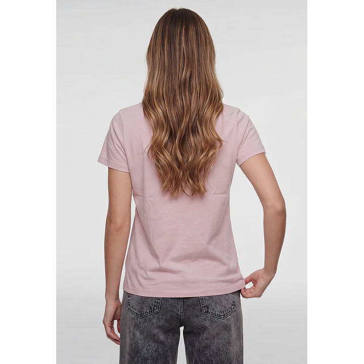 Polera Letras Mujer Rosado 3