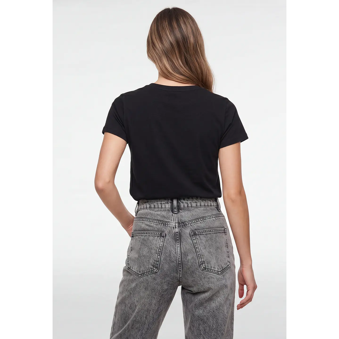 Polera Letras Mujer Negro 3
