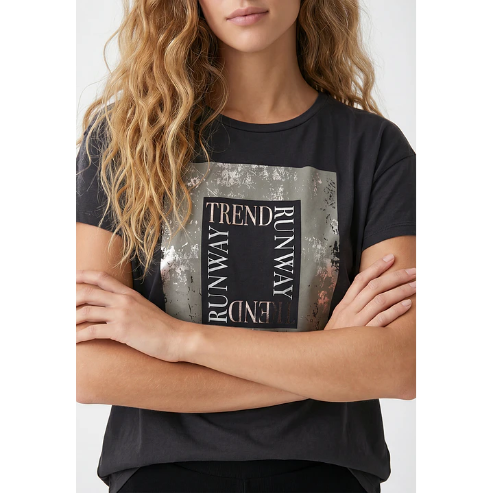 Polera Silver Mujer Gris 2