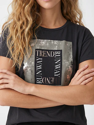 Polera Silver Mujer Gris