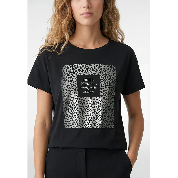Polera Silver Mujer Negro 2