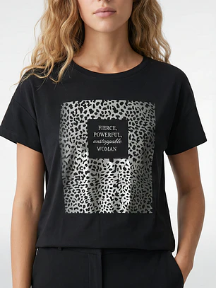 Polera Silver Mujer Negro