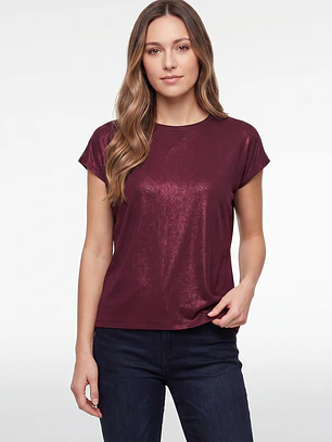 Polera Brillos Mujer Negro