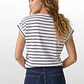 Polera Rayada Mujer Blanco - Miniatura 3