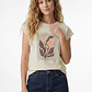 Polera Arte Mujer Beige - Miniatura 1