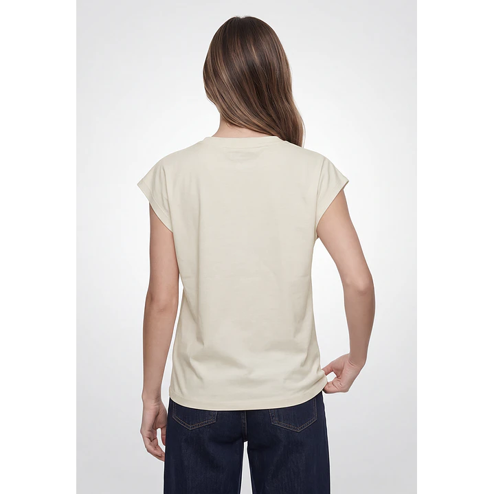 Polera Arte Mujer Beige 3