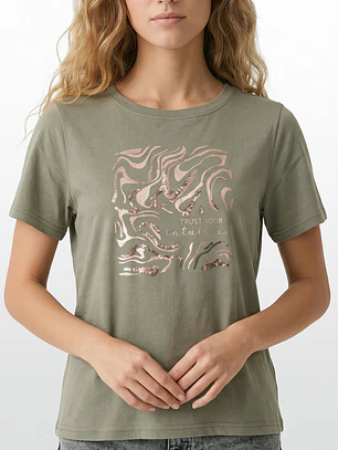 Polera Arte Mujer Verde
