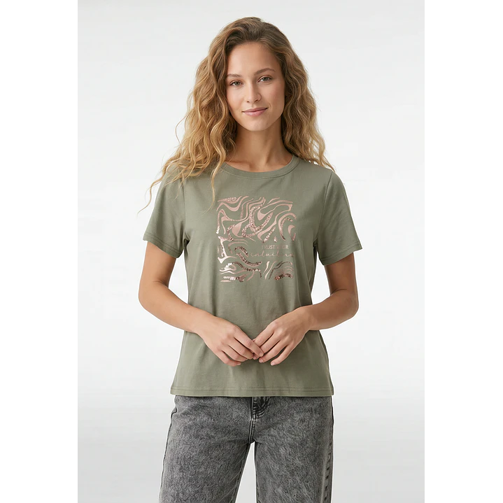 Polera Arte Mujer Verde 1