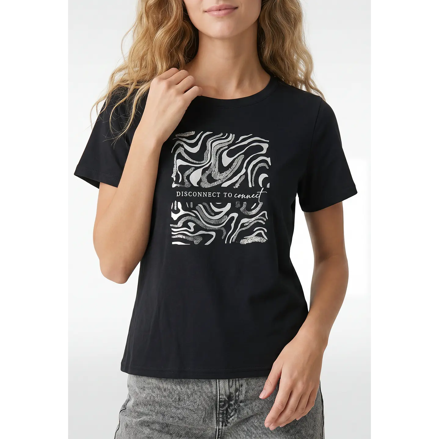Polera Arte Mujer Negro 2
