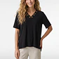 Polera Escote Mujer Negro - Miniatura 1