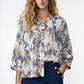 Blusa Hojas Mujer Manga 3/4 Crudo - Miniatura 1