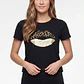 Polera Boca Mujer Negro - Miniatura 1