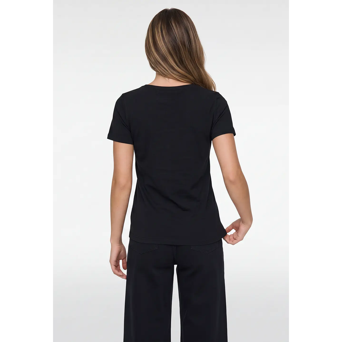 Polera Boca Mujer Negro 3