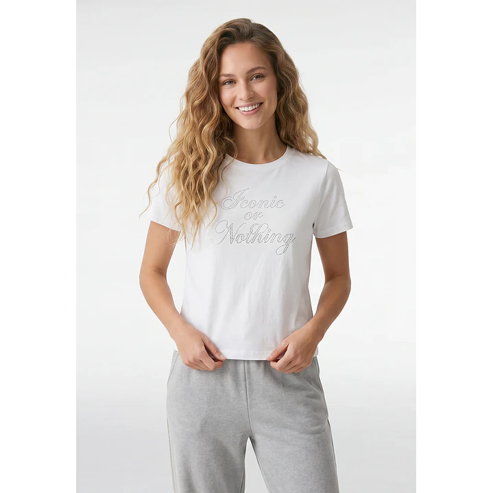 Polera Strass Mujer Blanco 1