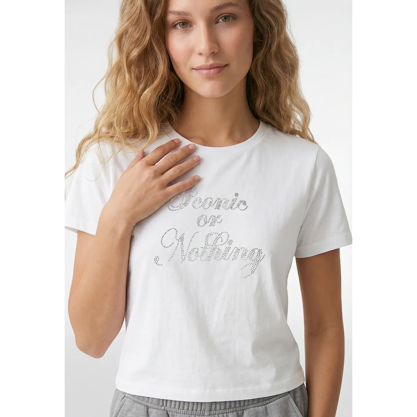 Polera Strass Mujer Blanco 2