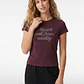 Polera Strass Mujer Burdeo - Miniatura 1