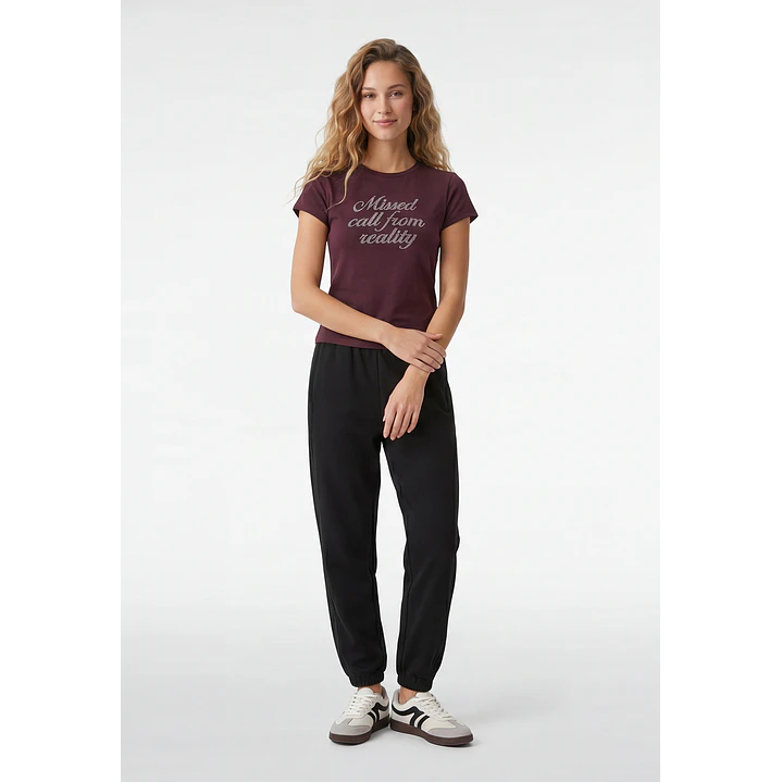 Polera Strass Mujer Burdeo 4