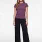 Polera Recogido Lateral Mujer Morado - Miniatura 4