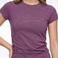 Polera Recogido Lateral Mujer Morado - Miniatura 2