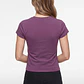 Polera Recogido Lateral Mujer Morado - Miniatura 3