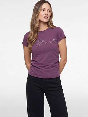 Polera Recogido Lateral Mujer Morado