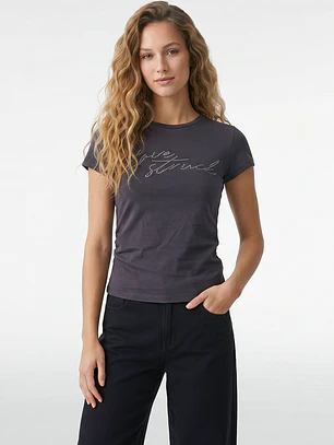 Polera Recogido Lateral Mujer Café