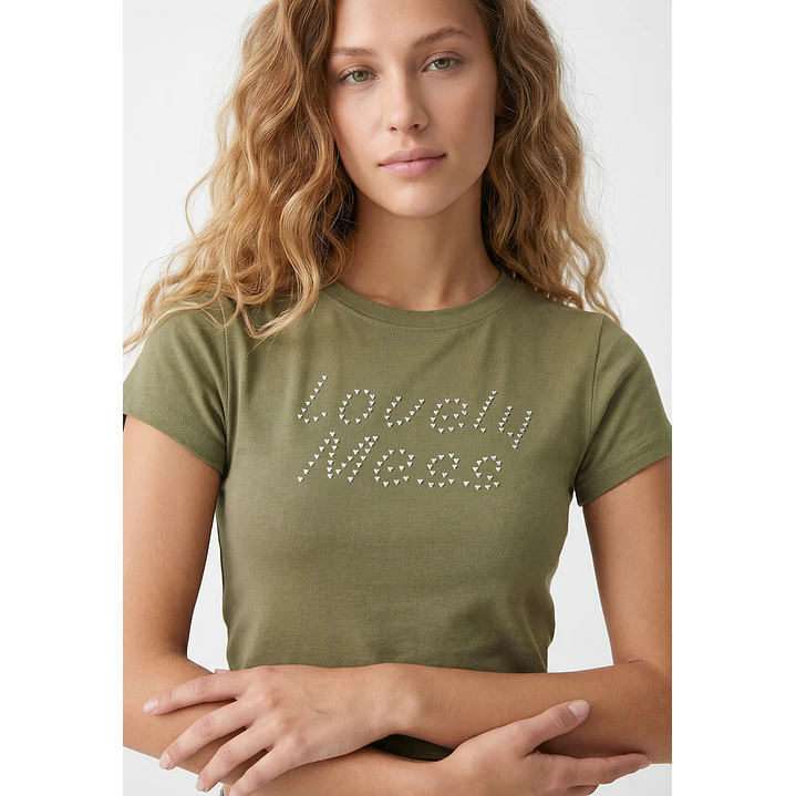 Polera Tachas Mujer Verde 2