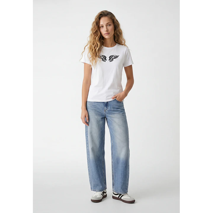 Polera Alas Mujer Blanco 4