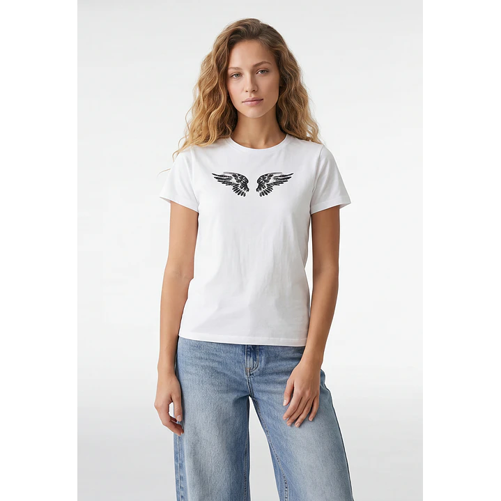 Polera Alas Mujer Blanco 1