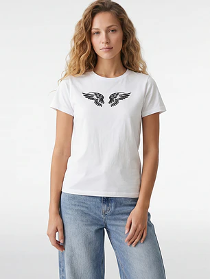 Polera Alas Mujer Blanco