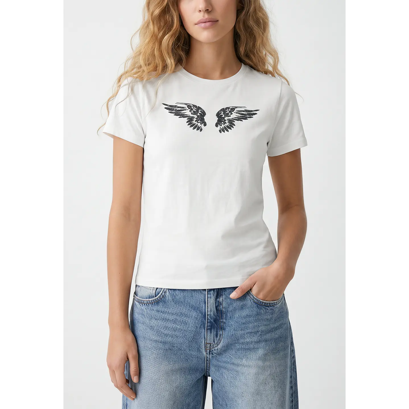 Polera Alas Mujer Blanco 2