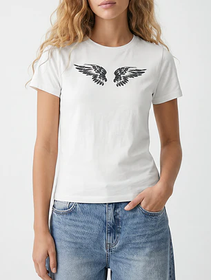 Polera Alas Mujer Blanco