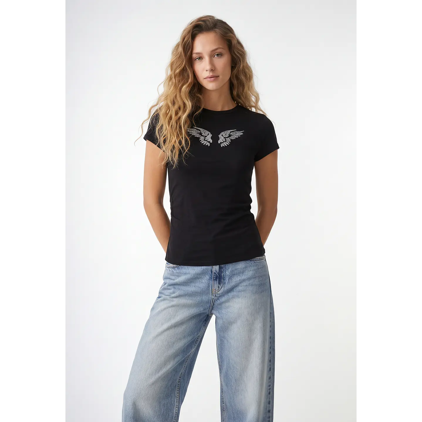 Polera Alas Mujer Negro 1