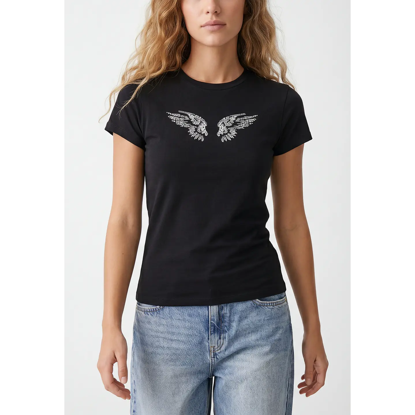 Polera Alas Mujer Negro 2