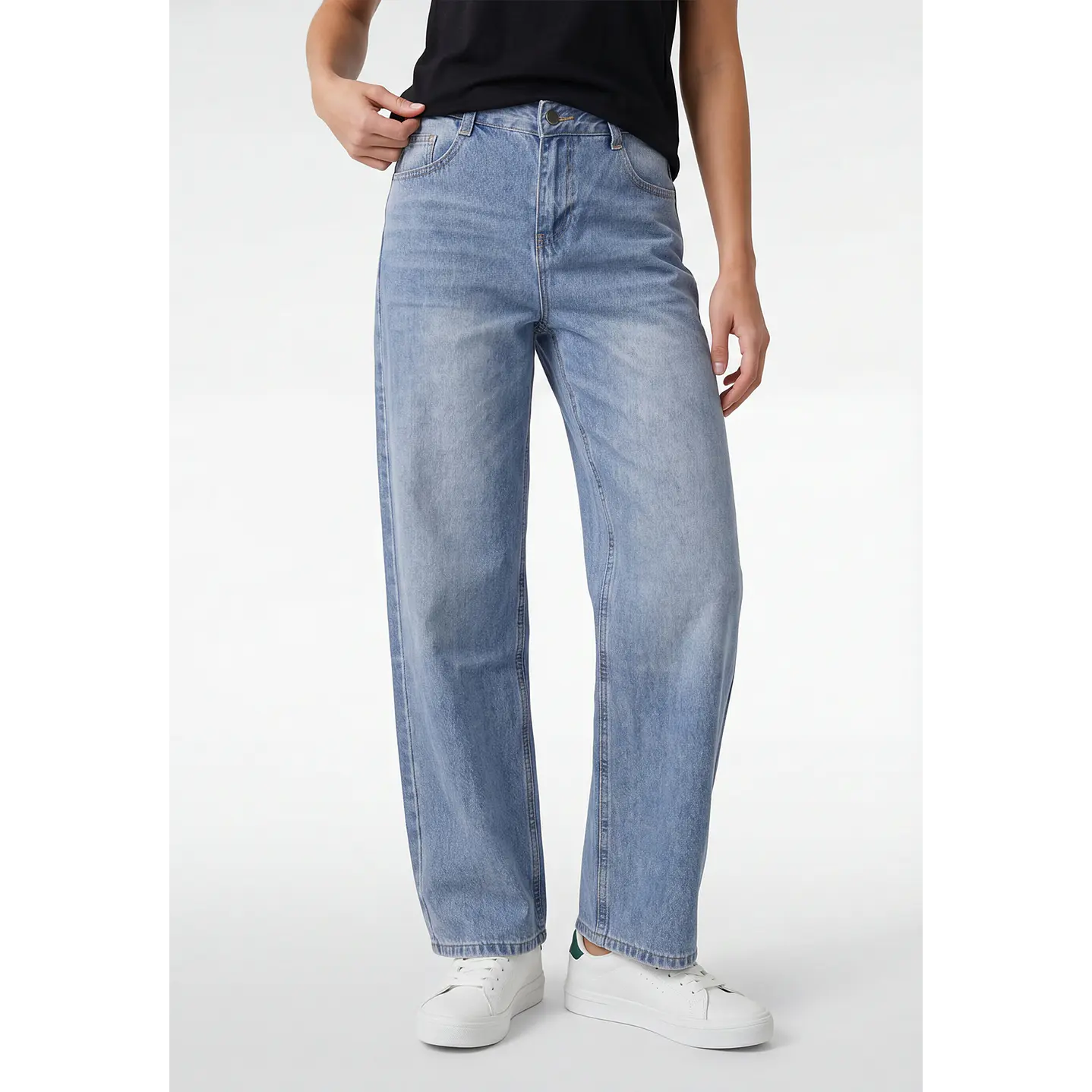 Jeans Baggy Mujer Azul 1