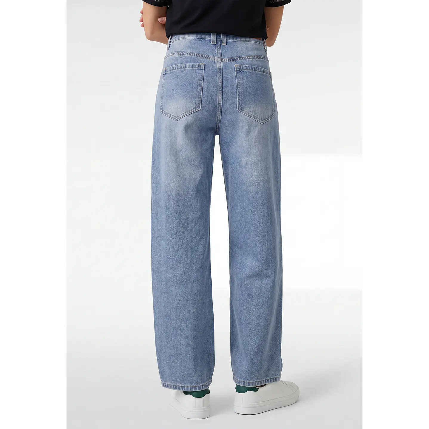 Jeans Baggy Mujer Azul 2
