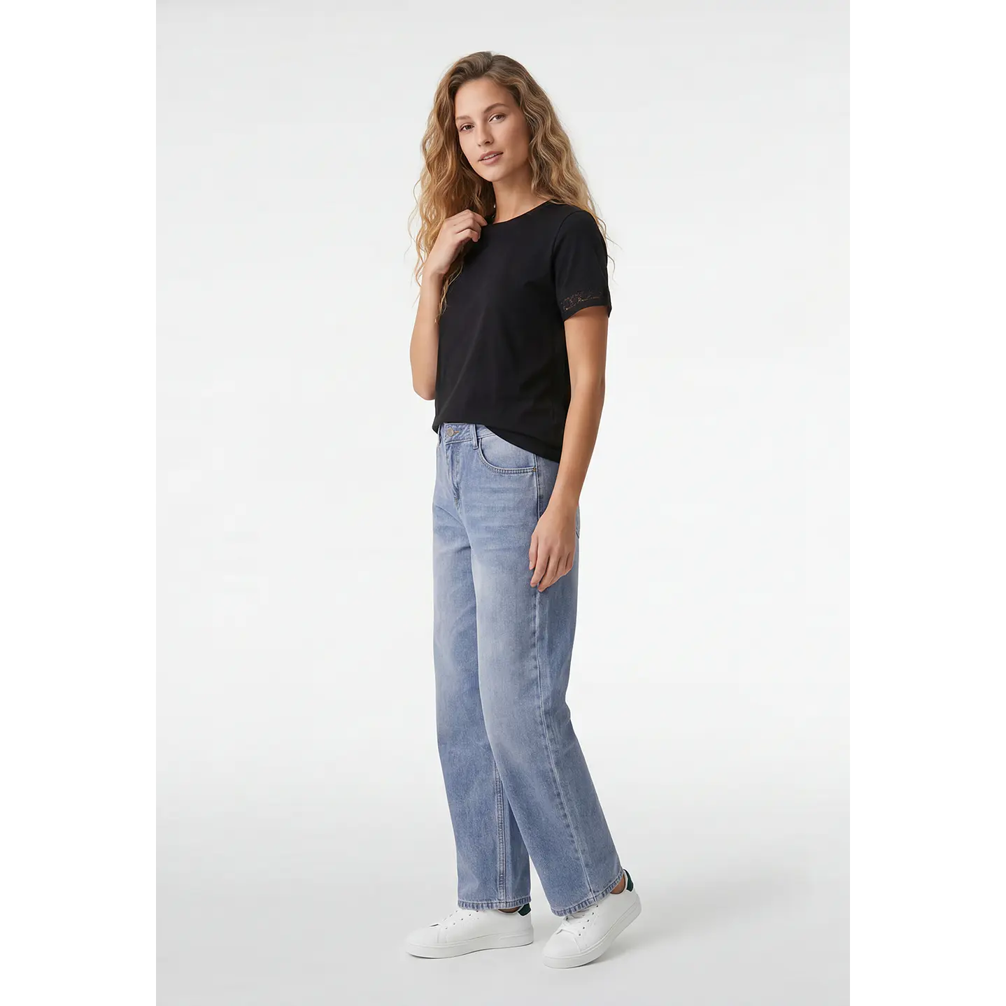 Jeans Baggy Mujer Azul 3
