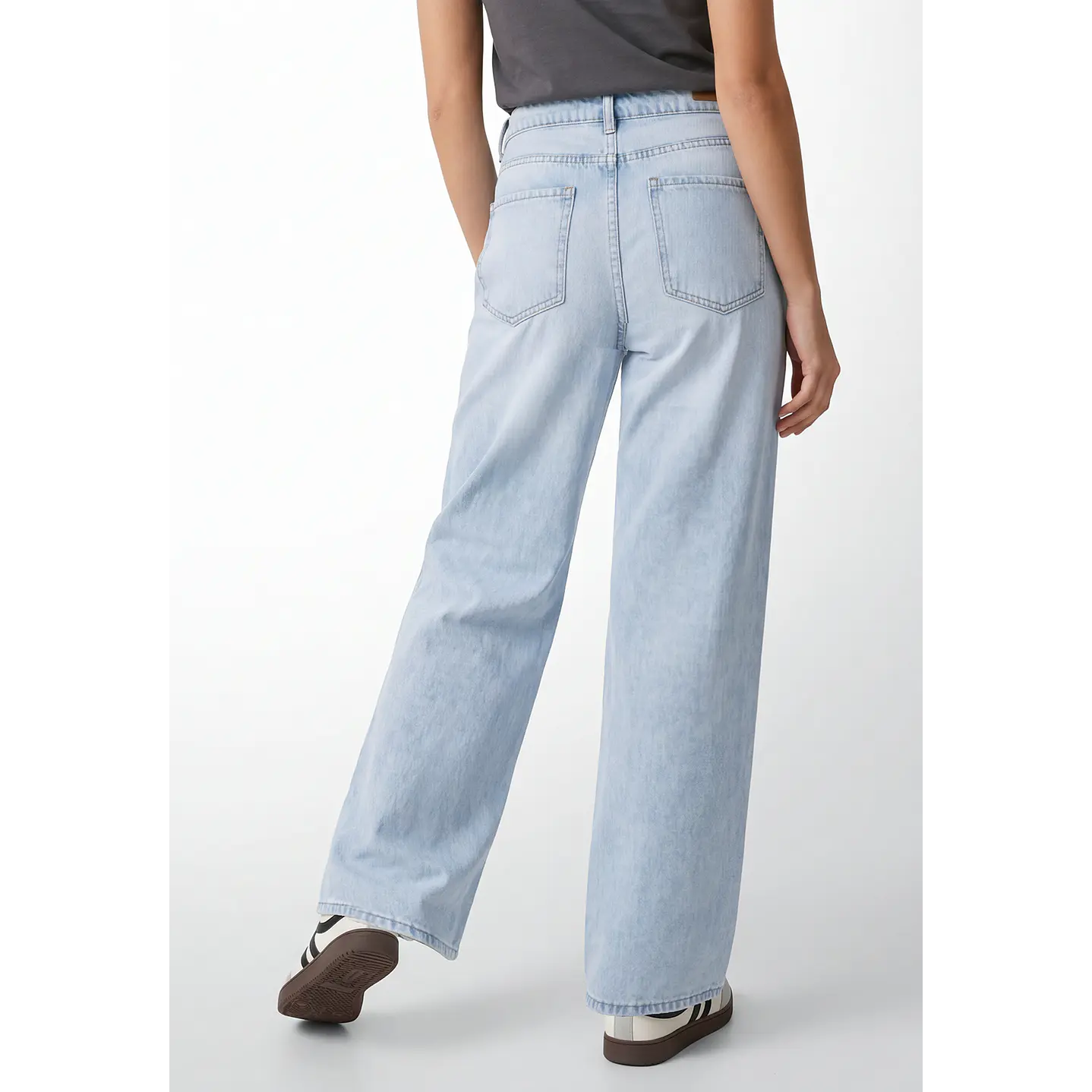 Jeans Wide Leg Mujer Celeste 3