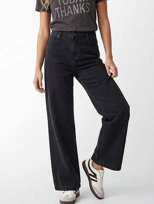 Jeans Strass Mujer Negro