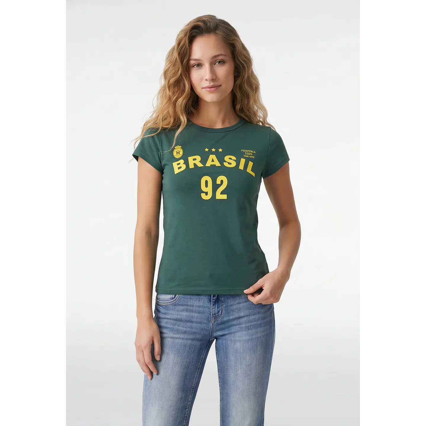 Polera Brasil Mujer Verde 1