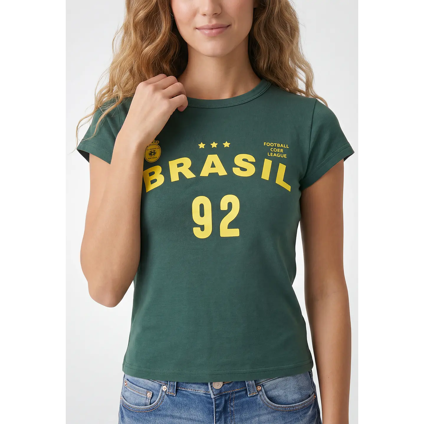 Polera Brasil Mujer Verde 4