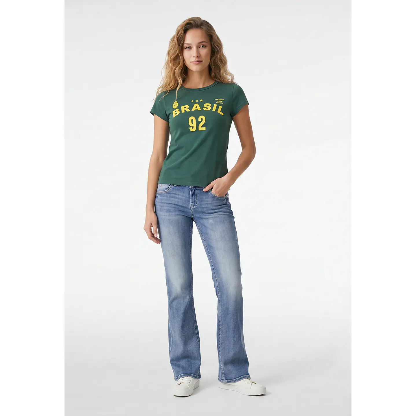 Polera Brasil Mujer Verde 3
