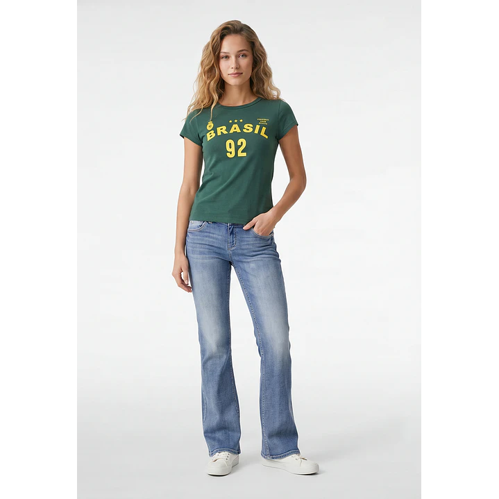 Polera Brasil Mujer Verde 4
